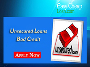 Unsecured Loans on Lowest APRs for Bad Credit People in the UK